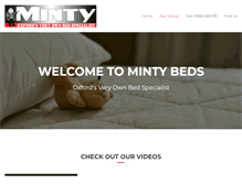 Tablet Screenshot of mintybeds.co.uk